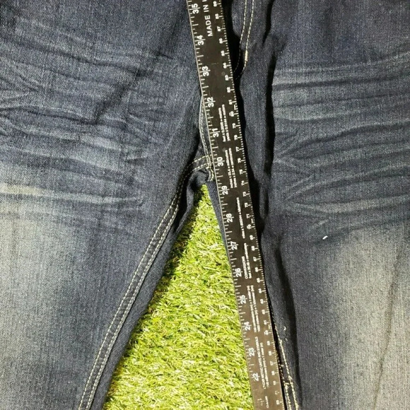 Blue Gear Jeans Mens 40x32 Blue Relaxed Loose Dark Wash Denim Everyday Basic - Picture 8 of 9